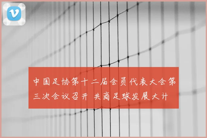 中国足协第十二届会员代表大会第三次会议召开 共商足球发展大计